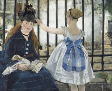 Édouard Manet œuvres - Chemin de fer Édouard Manet